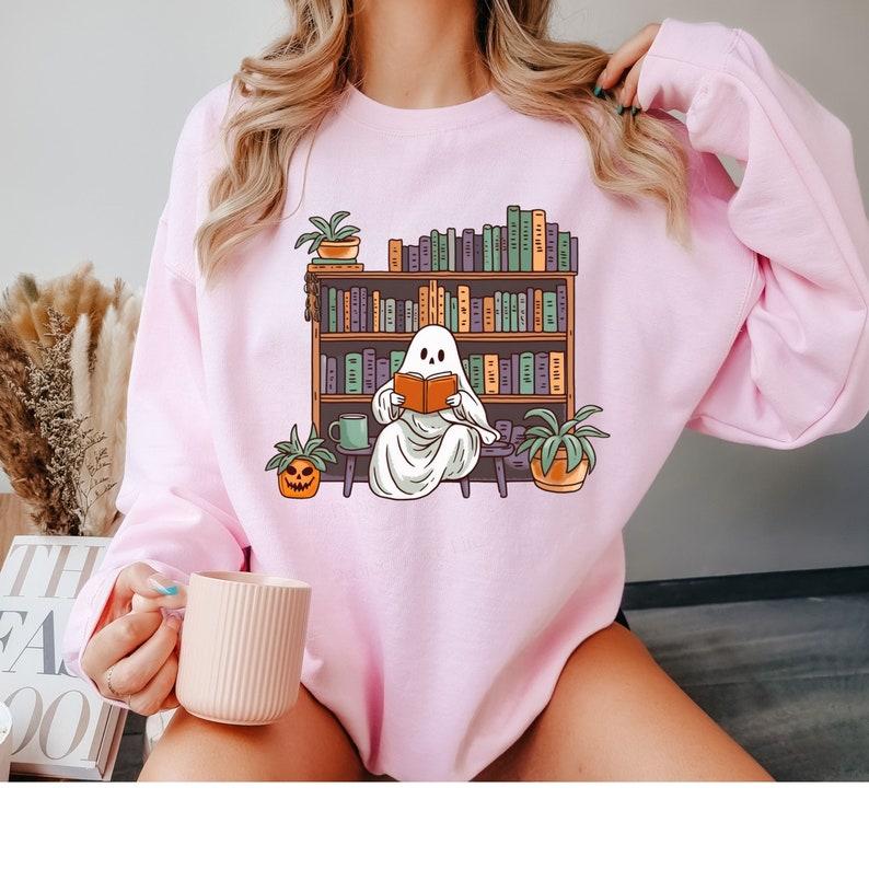 Pumpkin Witch Bookworm Sweatshirt