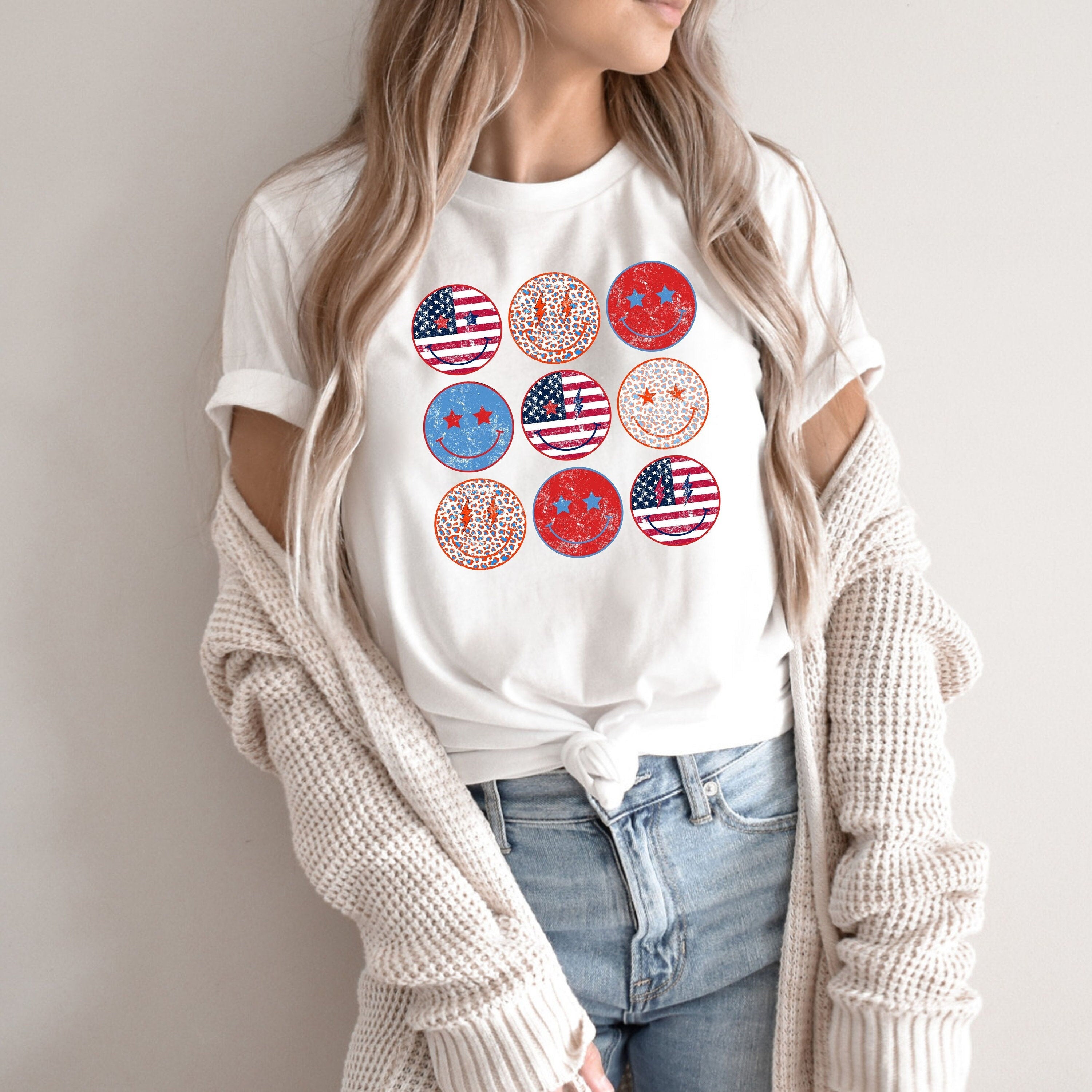 American Smiley Face T-shirt