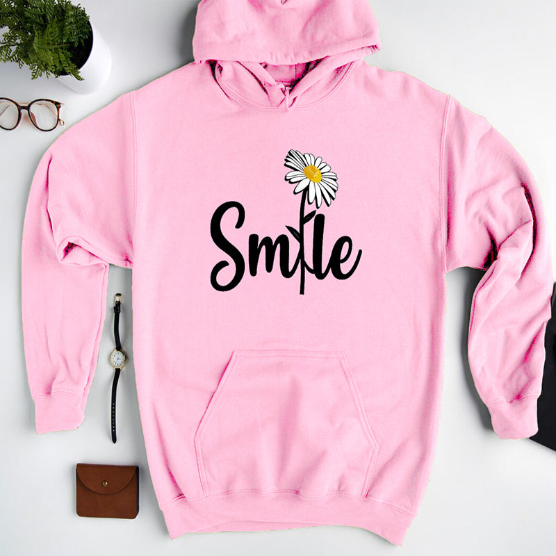 Mother's Day Smile Daisy Print Hoodie