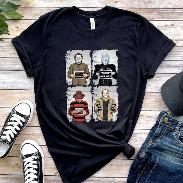 Horror Movie Characters T-Shirt