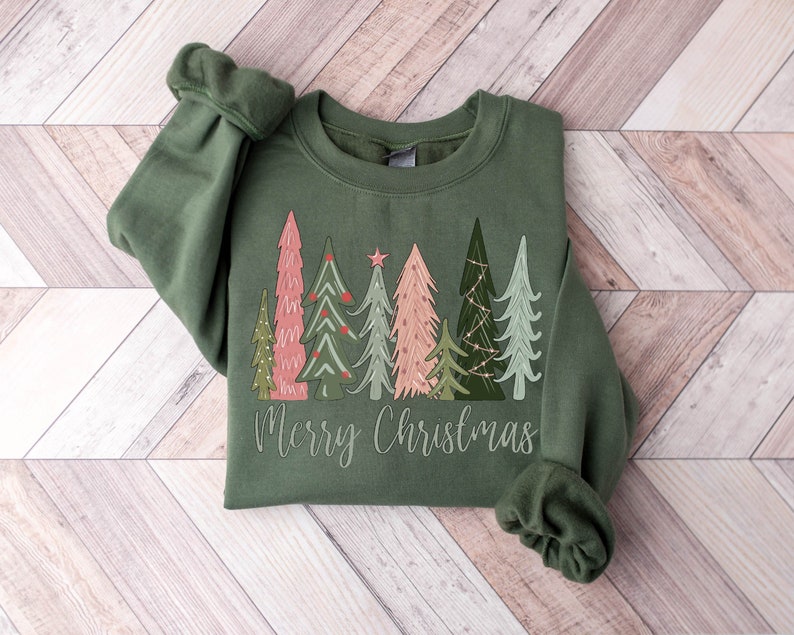 Merry Christmas Tree Sweatshirt