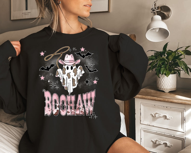 Halloween Boo Haw Retro Sweatshirt