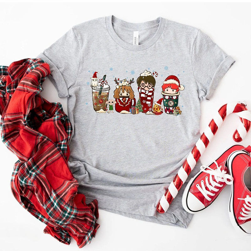 Harry Potter Christmas Coffee T-shirt