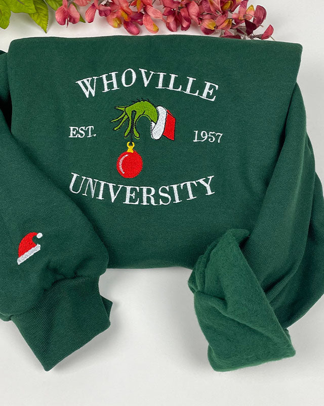 Whoville University Embroidered Sweatshirt