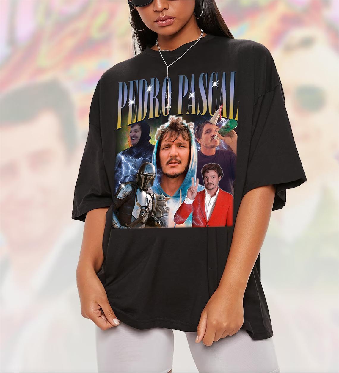Pedro Pascal Retro 90s T-shirt