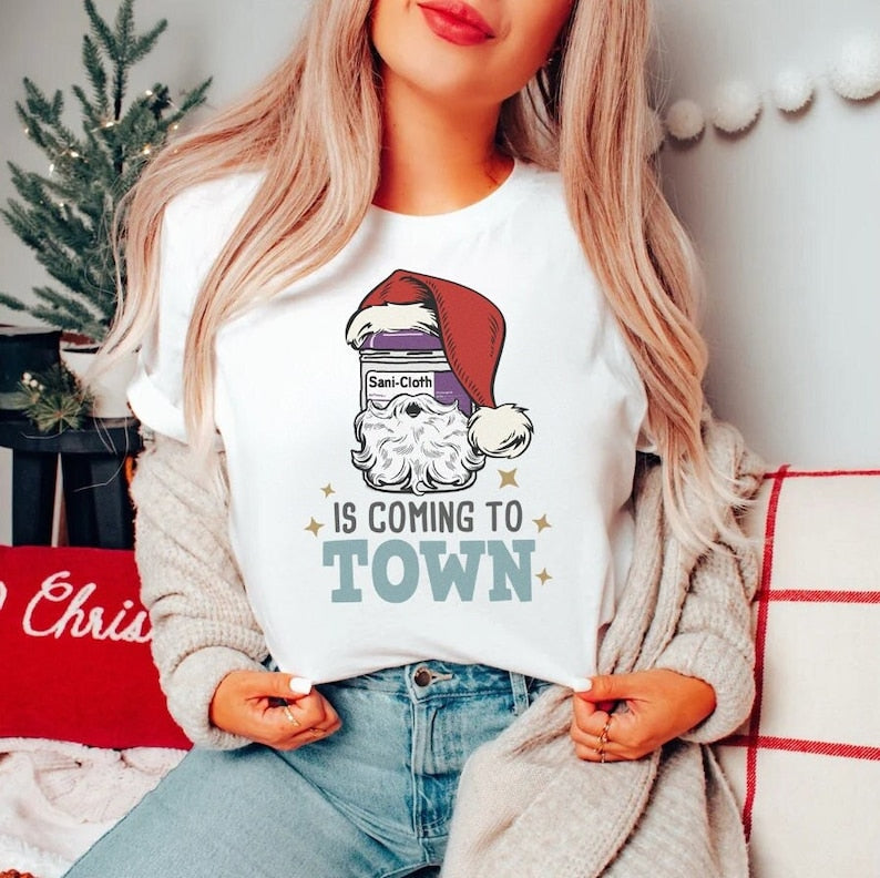 Funny Nurse Christmas T-shirt