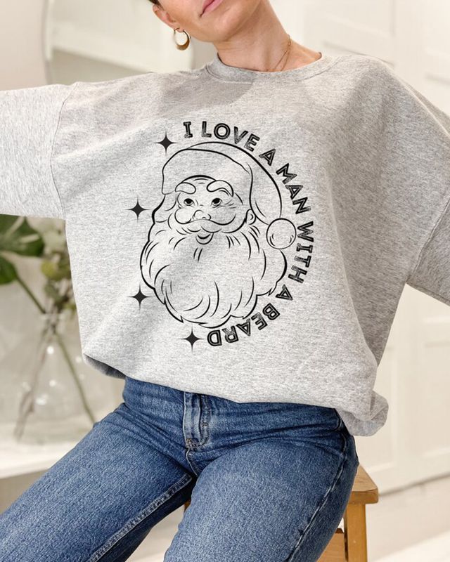 I Love A Man With A Beard Sweatshirt