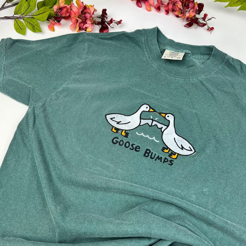 Goose Embroidered T-shirt