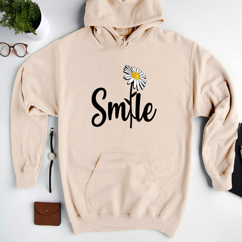 Mother's Day Smile Daisy Print Hoodie