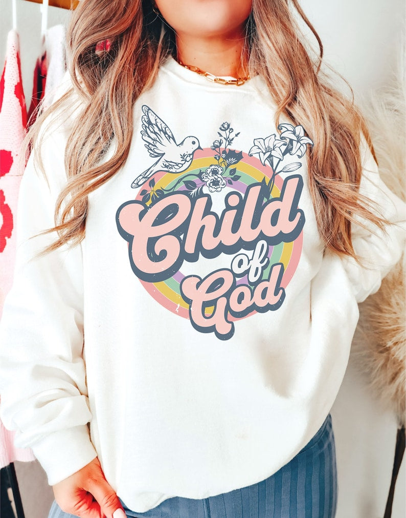 Child Of God Floral Sweatshirt