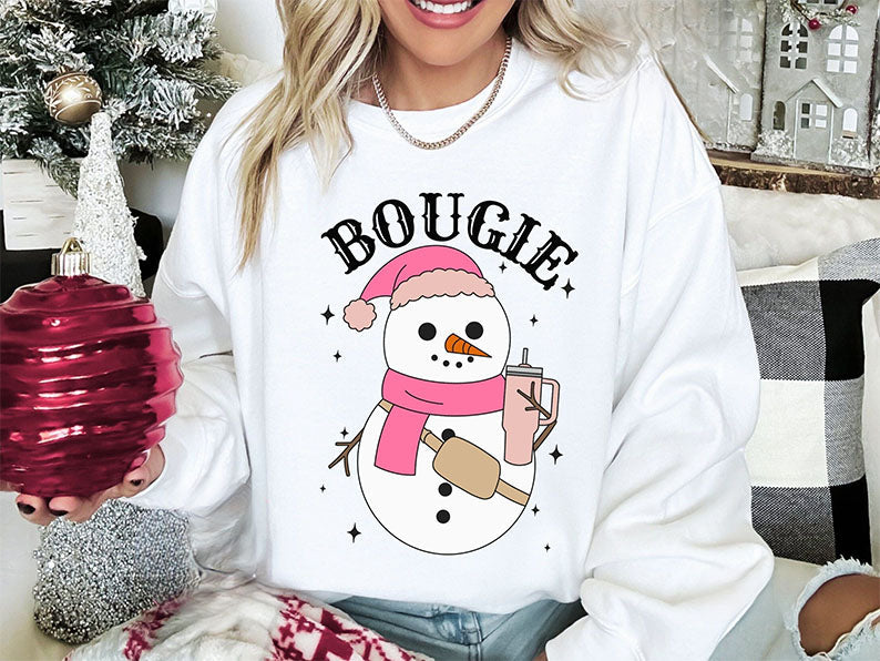 Bougie Snowman Cute Sweatshirt