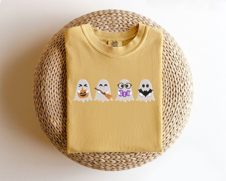 Boo Bat Broom Pumpkin Ghost T-shirt