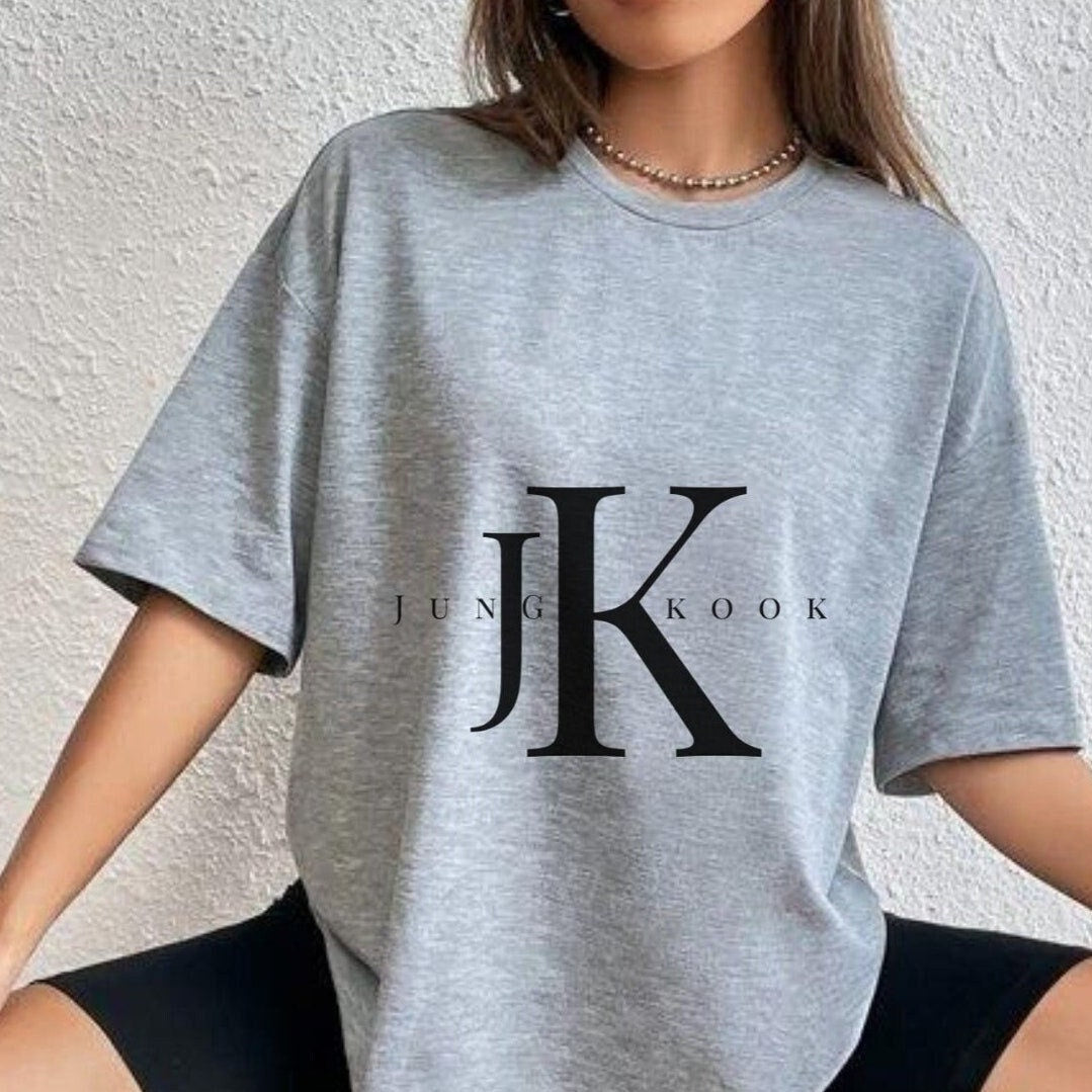 BTS Jungkook JK Print T-shirt