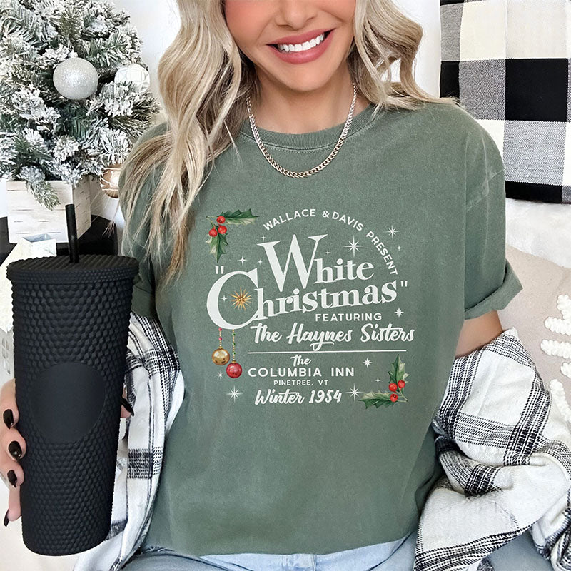 White Christmas Movie Casual T-shirt
