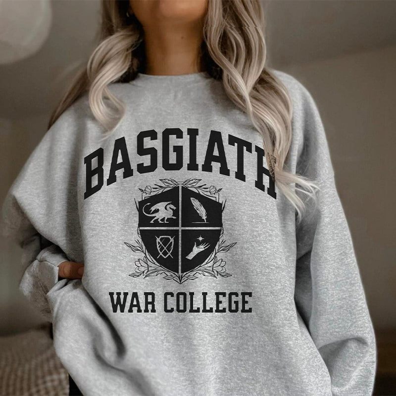 Fourth Wing Crewneck War College Sweatshirt