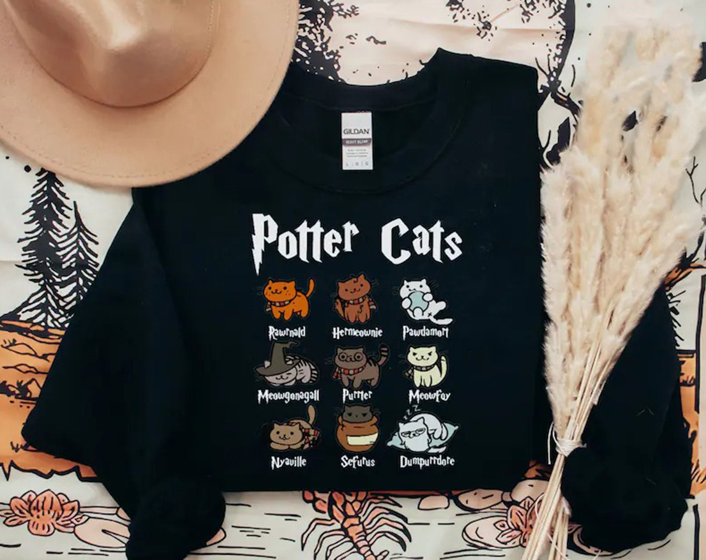 Hogwarts School Cats Cute Sweatshirt