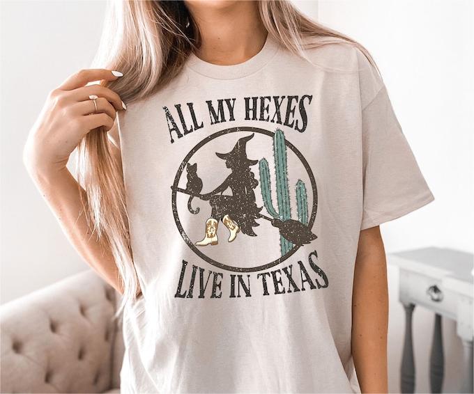 Halloween Retro All My Hexes T-shirt