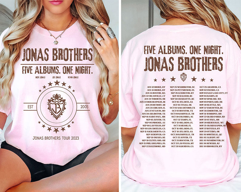 Concert 2023 Jonas Retro T-shirt