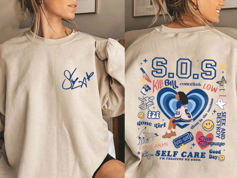 SZA SOS Full Tracklist Sweatshirt