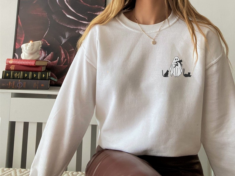 Embroidered Ghost Sweatshirt
