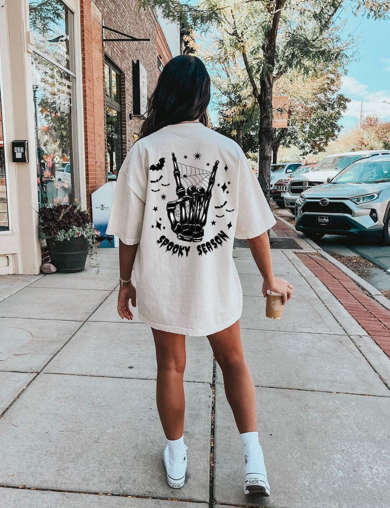 Spooky Season Skeleton Hand T-shirt